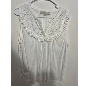 LOFT - Size Large - White Tank - Causal